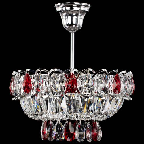 Люстра Астра Бутон №1 с подвесом Красная в Ижевске Гусь Хрустальный