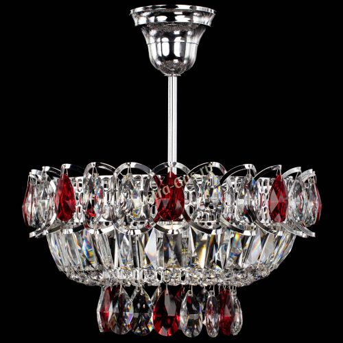 Люстра Астра Бутон №1 с подвесом Красная в Ижевске Гусь Хрустальный