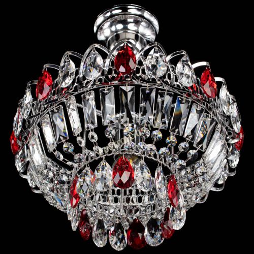Люстра Астра Бутон №1 с подвесом Красная в Ижевске Гусь Хрустальный