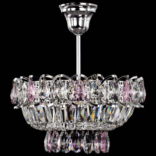 Люстра Астра Бутон №1 с подвесом Розовая в Ижевске Гусь Хрустальный