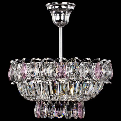 Люстра Астра Бутон №1 с подвесом Розовая в Ижевске Гусь Хрустальный