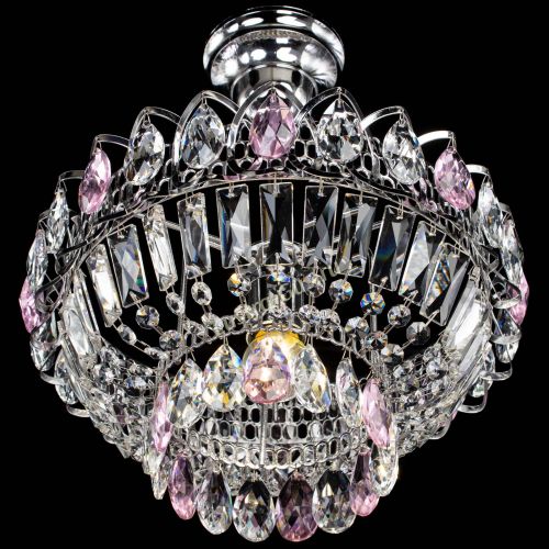 Люстра Астра Бутон №1 с подвесом Розовая в Ижевске Гусь Хрустальный