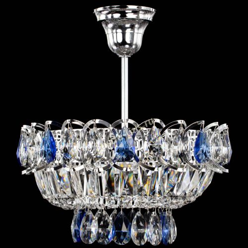 Люстра Астра Бутон №1 с подвесом Синяя в Ижевске Гусь Хрустальный