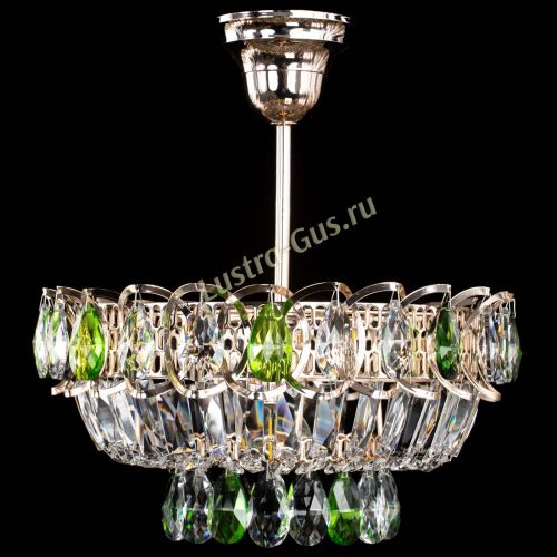 Люстра Астра Бутон №1 с подвесом Зеленая в Ижевске Гусь Хрустальный