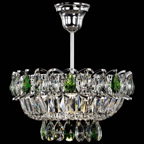 Люстра Астра Бутон №1 с подвесом Зеленая в Ижевске Гусь Хрустальный