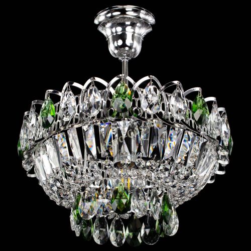 Люстра Астра Бутон №1 с подвесом Зеленая в Ижевске Гусь Хрустальный