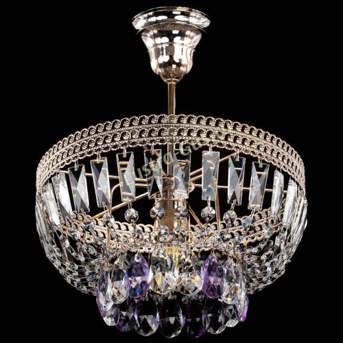 Люстра Астра Флоренция №1 мини фиолетовая в Ижевске Гусь Хрустальный