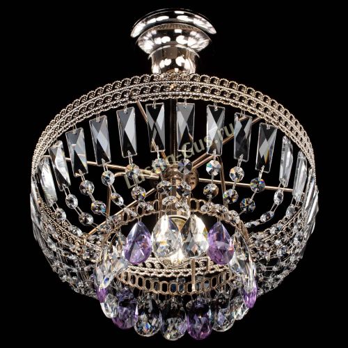 Люстра Астра Флоренция №1 мини фиолетовая в Ижевске Гусь Хрустальный