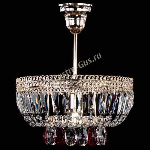 Люстра Астра Флоренция №1 мини красная в Ижевске Гусь Хрустальный