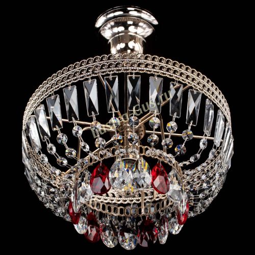 Люстра Астра Флоренция №1 мини красная в Ижевске Гусь Хрустальный