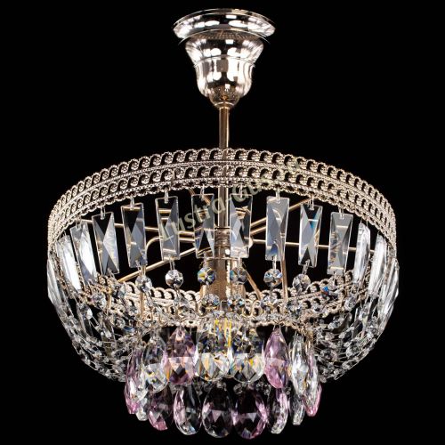 Люстра Астра Флоренция №1 мини розовая в Ижевске Гусь Хрустальный