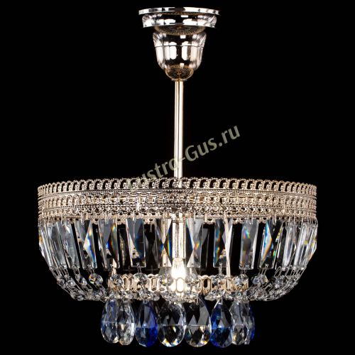 Люстра Астра Флоренция №1 мини синяя в Ижевске Гусь Хрустальный
