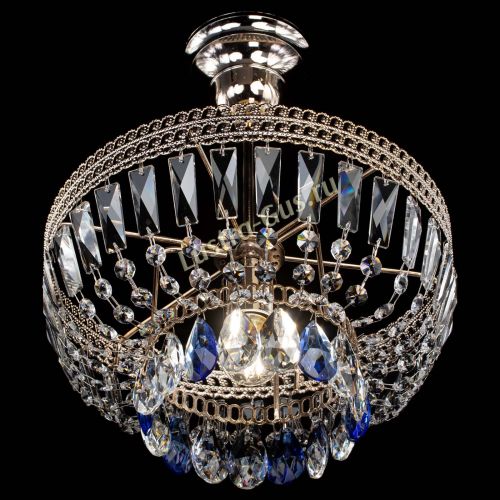 Люстра Астра Флоренция №1 мини синяя в Ижевске Гусь Хрустальный