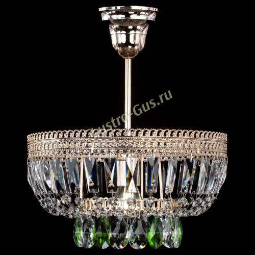 Люстра Астра Флоренция №1 мини зеленая в Ижевске Гусь Хрустальный