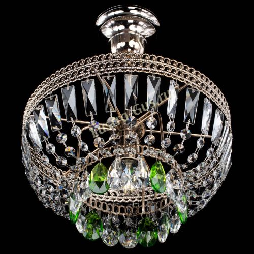Люстра Астра Флоренция №1 мини зеленая в Ижевске Гусь Хрустальный