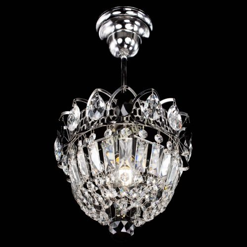 Люстра Астра Купол №1 с подвесом Черная в Ижевске Гусь Хрустальный