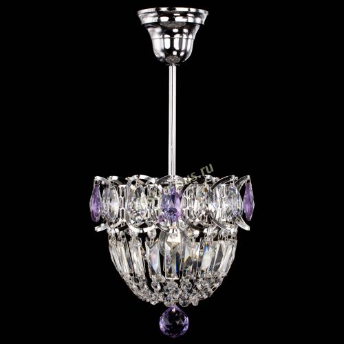 Люстра Астра Купол №1 с подвесом Фиолетовая в Ижевске Гусь Хрустальный