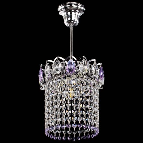 Люстра Астра оптикон №1 фиолетовая в Ижевске Гусь Хрустальный