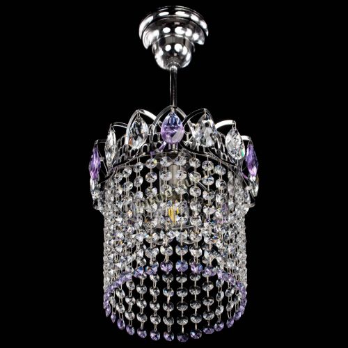 Люстра Астра оптикон №1 фиолетовая в Ижевске Гусь Хрустальный