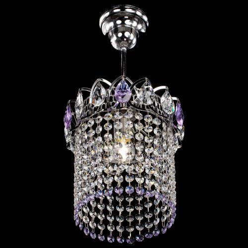 Люстра Астра оптикон №1 фиолетовая в Ижевске Гусь Хрустальный