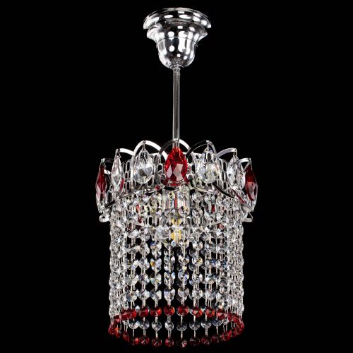 Люстра Астра оптикон №1 красная в Ижевске Гусь Хрустальный
