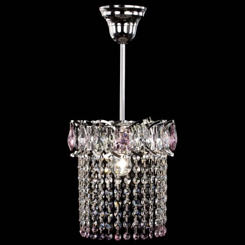 Люстра Астра оптикон №1 розовая в Ижевске Гусь Хрустальный