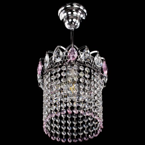 Люстра Астра оптикон №1 розовая в Ижевске Гусь Хрустальный