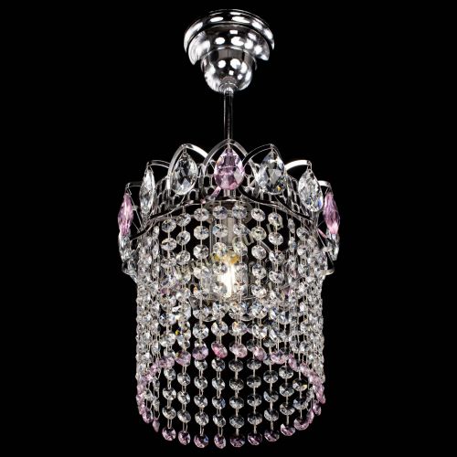 Люстра Астра оптикон №1 розовая в Ижевске Гусь Хрустальный