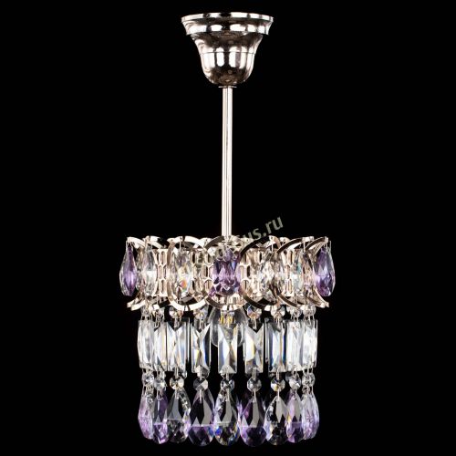 Люстра Астра пластинка №1 фиолетовая в Ижевске Гусь Хрустальный