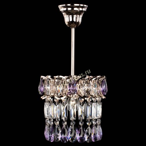 Люстра Астра пластинка №1 фиолетовая в Ижевске Гусь Хрустальный