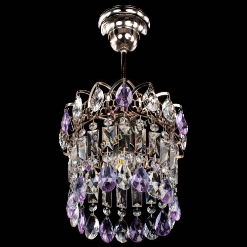 Люстра Астра пластинка №1 фиолетовая в Ижевске Гусь Хрустальный
