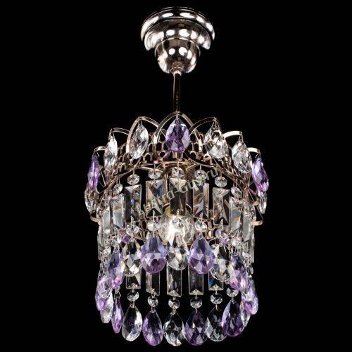 Люстра Астра пластинка №1 фиолетовая в Ижевске Гусь Хрустальный