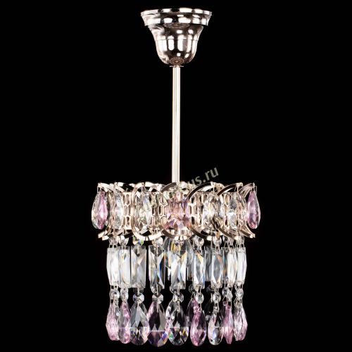 Люстра Астра пластинка №1 розовая в Ижевске Гусь Хрустальный