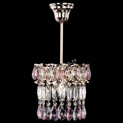 Люстра Астра пластинка №1 розовая в Ижевске Гусь Хрустальный