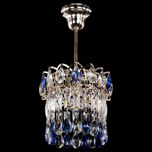 Люстра Астра пластинка №1 синяя в Ижевске Гусь Хрустальный