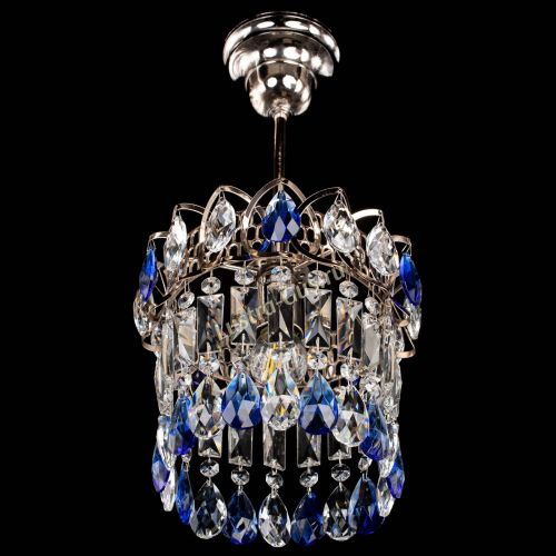 Люстра Астра пластинка №1 синяя в Ижевске Гусь Хрустальный