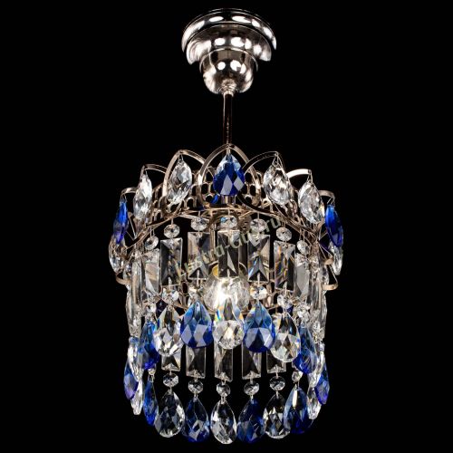 Люстра Астра пластинка №1 синяя в Ижевске Гусь Хрустальный