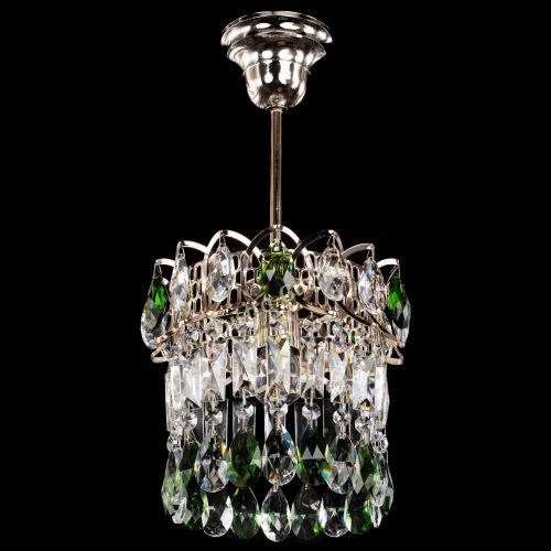 Люстра Астра пластинка №1 зеленая в Ижевске Гусь Хрустальный