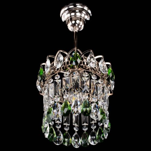 Люстра Астра пластинка №1 зеленая в Ижевске Гусь Хрустальный