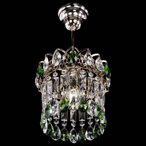 Люстра Астра пластинка №1 зеленая в Ижевске Гусь Хрустальный