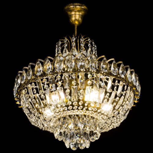 Люстра Астра с подвесом под бронзу в Ижевске Гусь Хрустальный