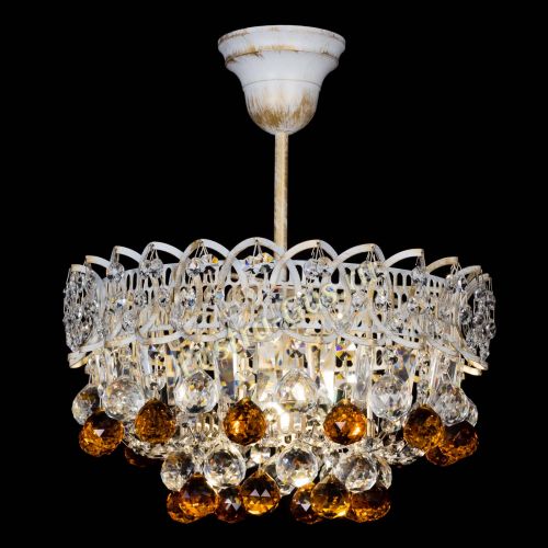 Люстра Астра шар №1 Чайная белая в Ижевске Гусь Хрустальный