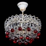 Люстра Астра шар №1 Красная белая в Ижевске