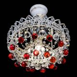 Люстра Астра шар №1 Красная белая в Ижевске