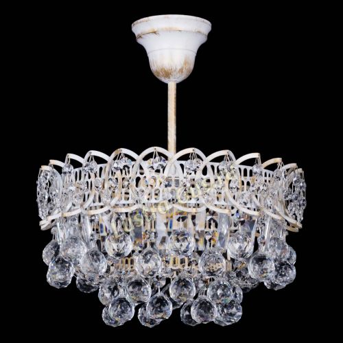 Люстра Астра шар №1 белая в Ижевске Гусь Хрустальный