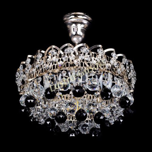 Люстра Астра шар черная 1 лампа в Ижевске Гусь Хрустальный