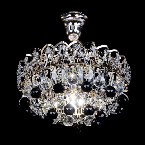 Люстра Астра шар черная 1 лампа в Ижевске Гусь Хрустальный