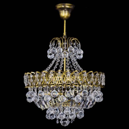 Люстра Астра шар с подвесом под бронзу в Ижевске Гусь Хрустальный