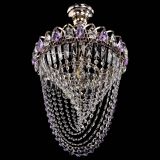 Люстра Астра Водоворот с подвесом №1 фиолетовая в Ижевске