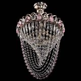 Люстра Астра Водоворот с подвесом №1 розовая в Ижевске